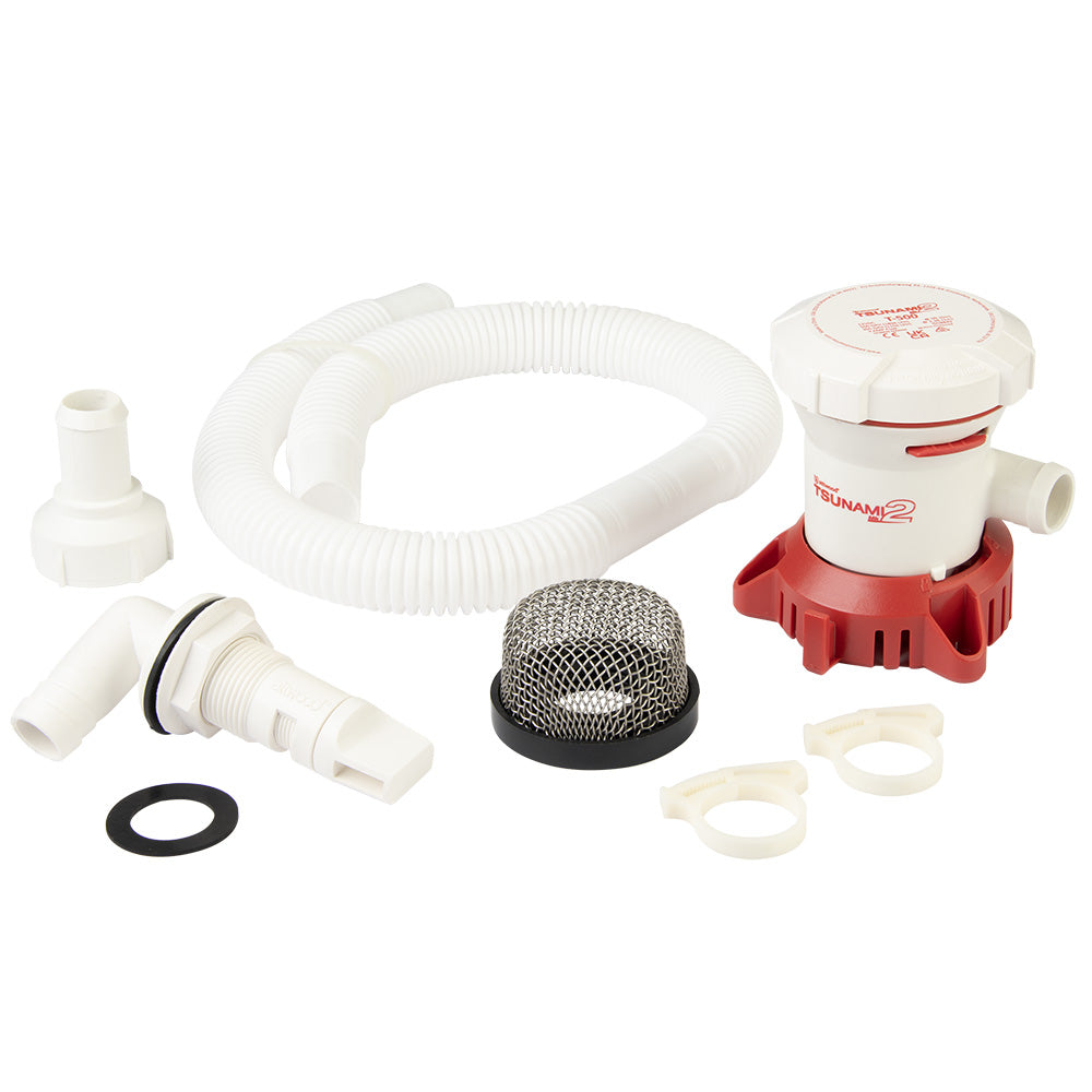Attwood 5614-7 Tsunami MK2 T500 Manual Bilge Pump w/Installation Kit - 500 GPH 12V