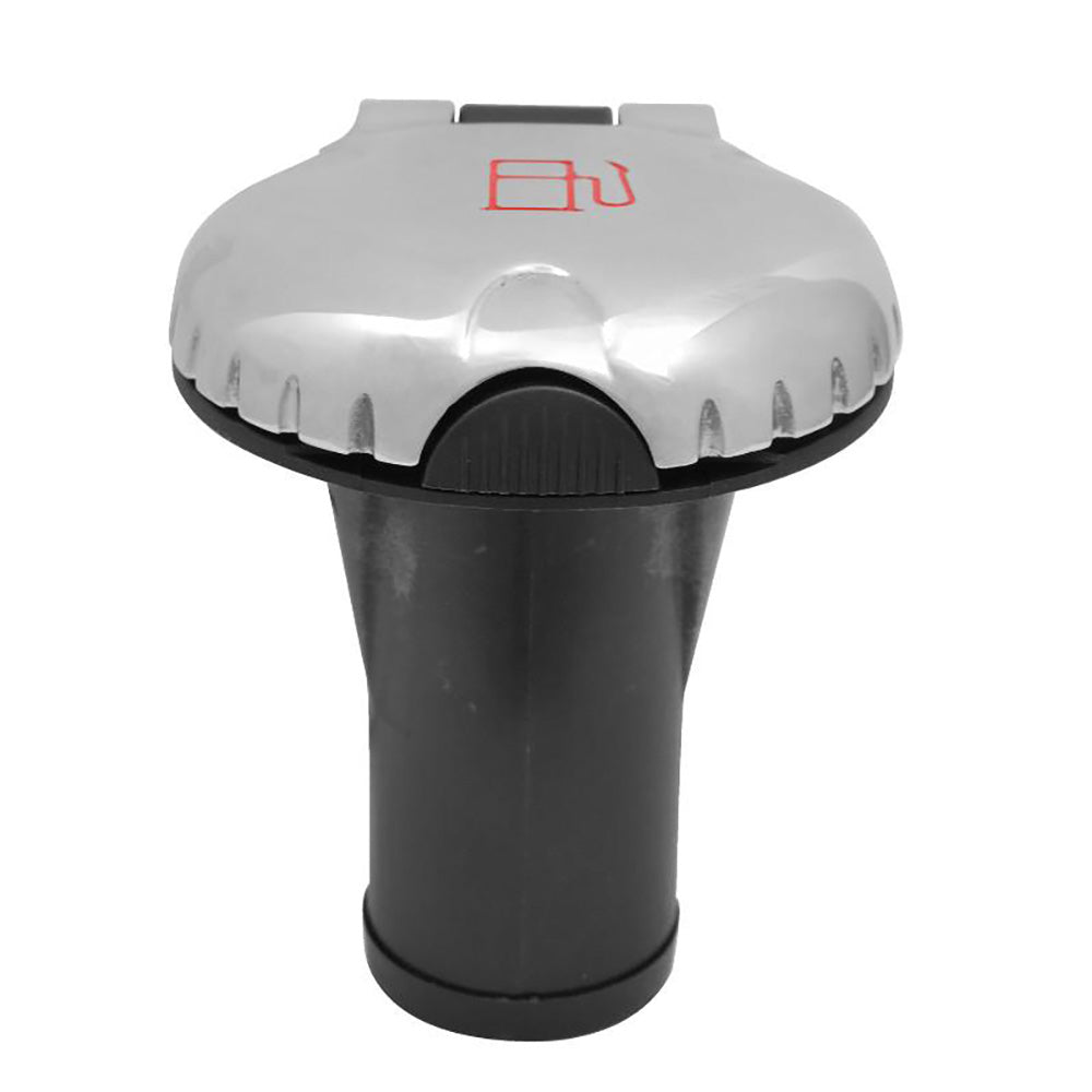 Attwood 99DFCCSS1S Deck Fill f/Carbon Canister System - Straight Body Scalloped Stainless Steel Cap