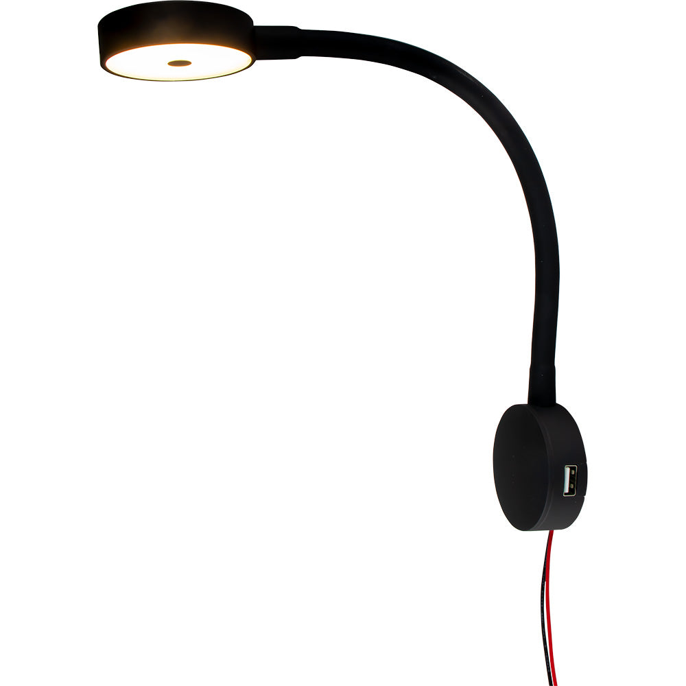 Sea-Dog 404939-3 LED Flex Neck Day/Night Light w/USB Socket - Red White Light