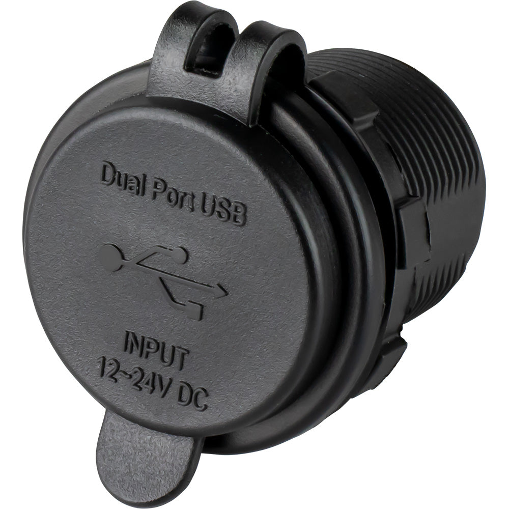 Sea-Dog 426516-1 Round Dual USB USB-C Power Socket