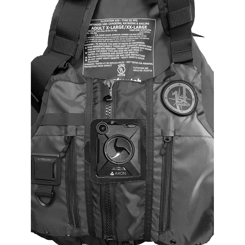 First Watch AV-1000-BK-XL/XXL AV-1000 Kayak Style Duty PFD - Black - XL/XXL