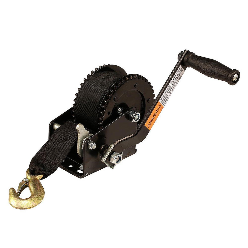 Attwood 11195-4 2000 lb Dual Drive Winch - 2" x 20 Nylon Strap
