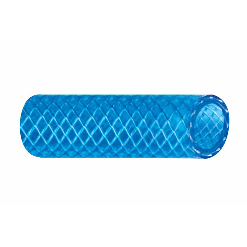 Trident Marine 165-0346 3/4" x 50 Boxed Reinforced PVC (FDA) Cold Water Feed Line Hose - Drinking Water Safe - Translucent Blue