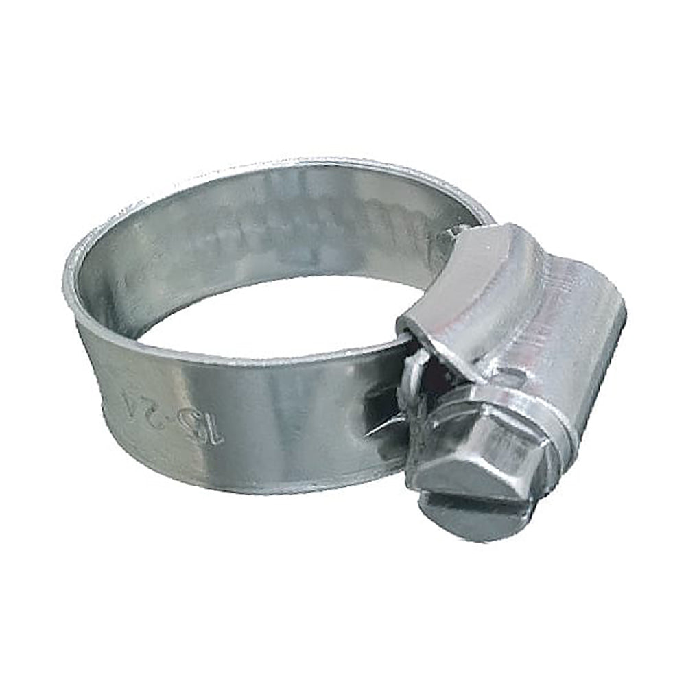 Trident Marine 705-0141 316 SS Non-Perforated Worm Gear Hose Clamp - 3/8" Band - (5/16" 9/16") Clamping Range - 10-Pack - SAE Size 3