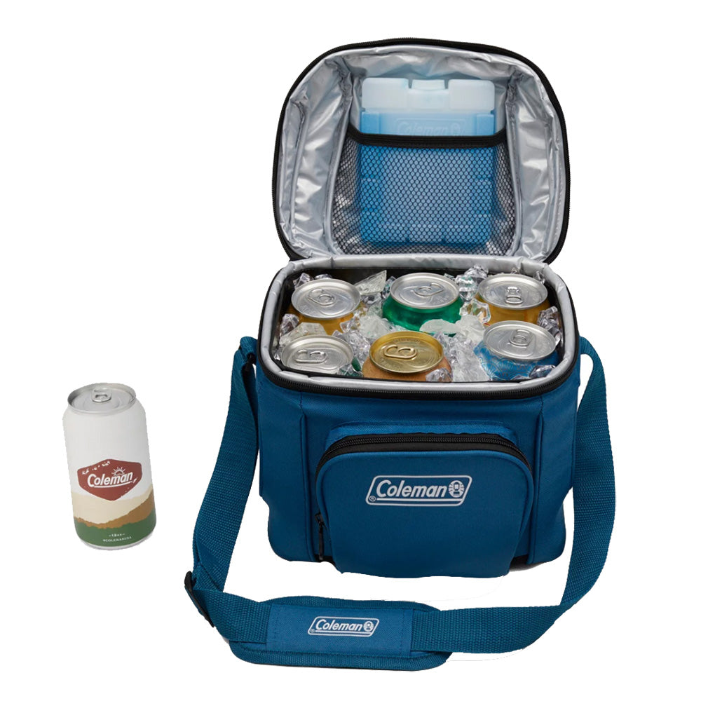 Coleman 2158134 CHILLER 9-Can Soft-Sided Portable Cooler - Deep Ocean
