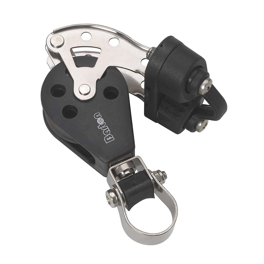 Barton Marine N03591 Size 3 Stanchion Lead Block - Single w/Becket Cam Cleat