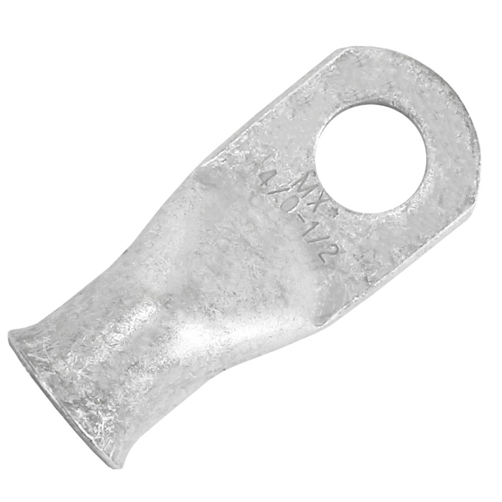 Pacer TAE4/0-12R-10 Tinned Lug 4/0 AWG - 1/2" Stud Size - 10 Pack