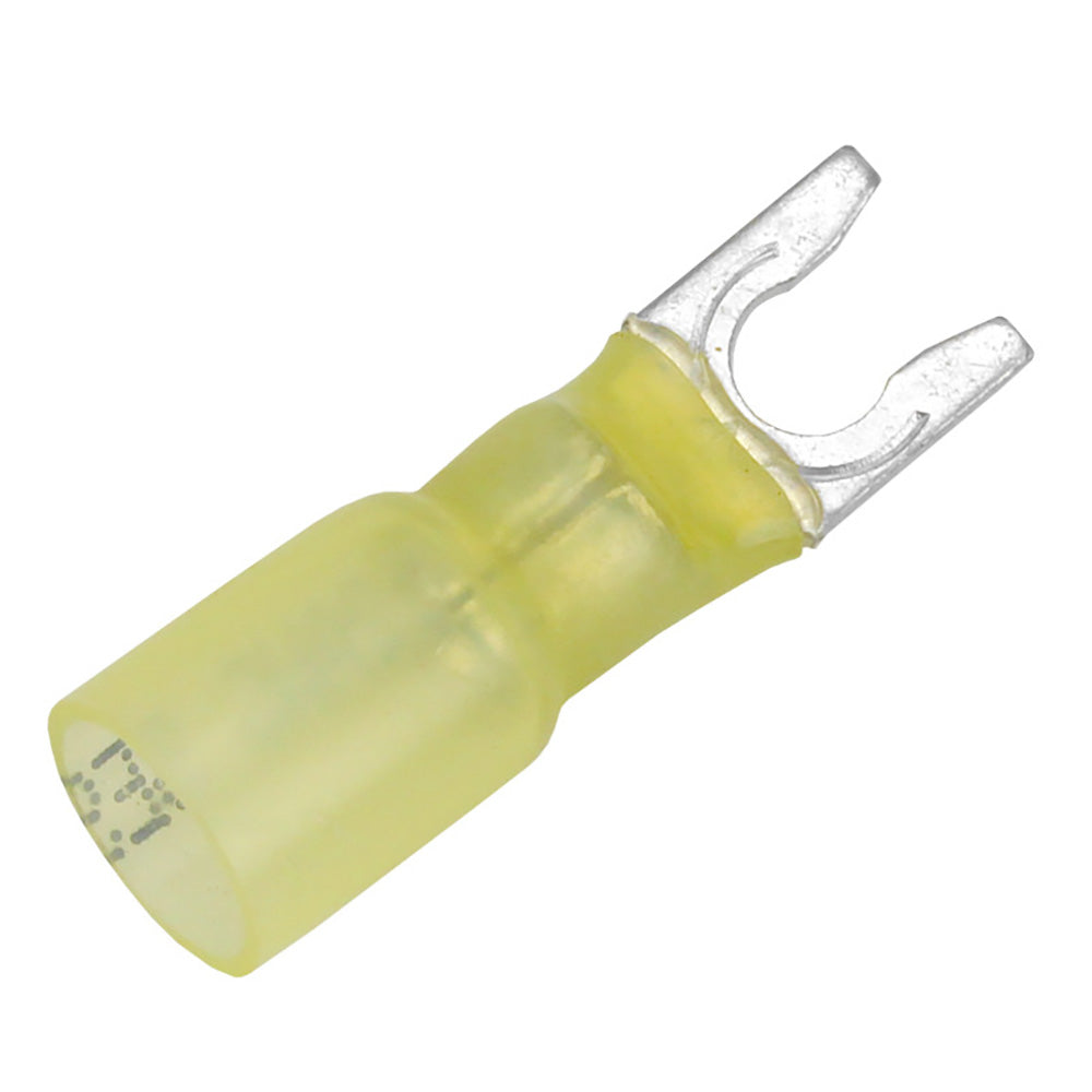 Pacer TE10-10SLF-25 12-10 AWG Heat Shrink Spade Terminal - #10 Stud Size - 25 Pack