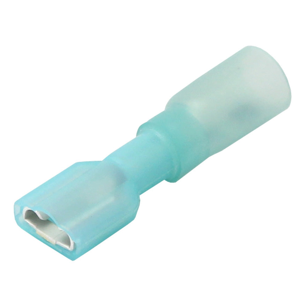 Pacer TDE14-250FI-100 16-14 AWG Heat Shrink Female Disconnect - 100 Pack