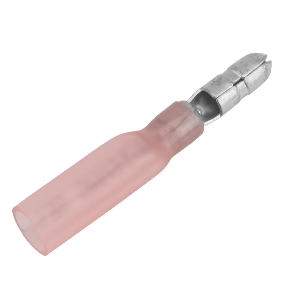 Pacer TBPE18-156-25 22-18 AWG Heat Shrink Male Bullet Terminal - 25 Pack