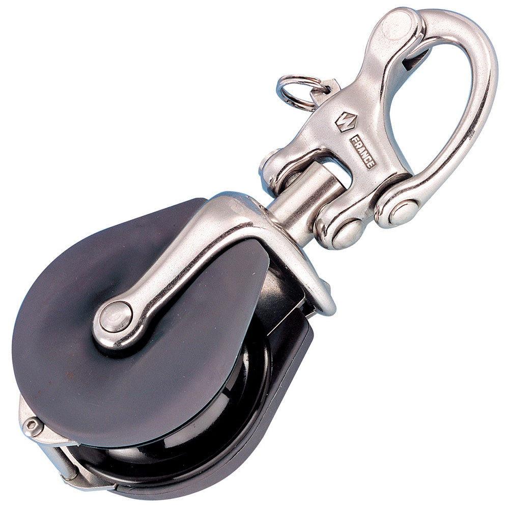 Wichard 34500W Snatch Block w/Snap Shackle - Max Rope Size 12mm (15/32")