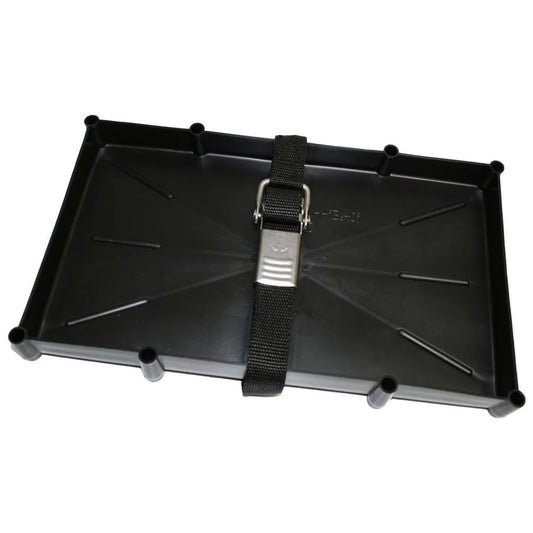 T-H Marine 27 Series Battery Holder Tray w/Stainless Buckled Strap [NBH-27-SSC-DP]
