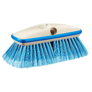 Star brite 40162 Deluxe Medium Blue Wash 8" Brush Head w/Bumper - Dual Connections